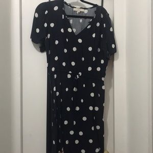 NAVY polka dot dress